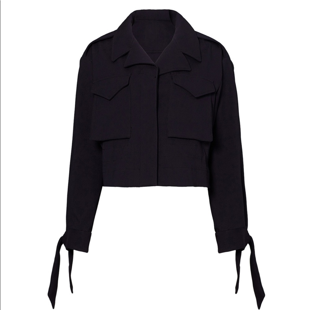 Milly cropped military jacket